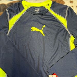 Boys Long Sleeve Puma top, Size XL